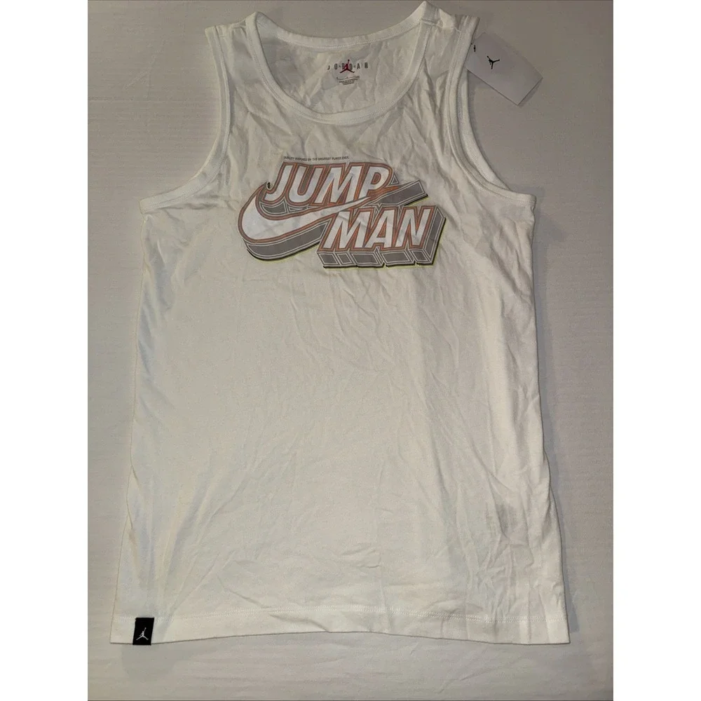 Jordan Jumpman New SM Cotton Graphic Tank Top Pullover Lightweight
